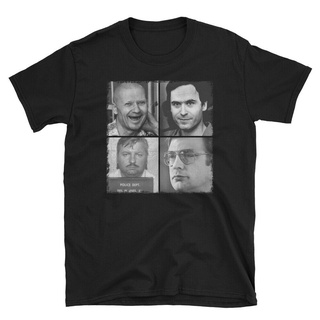 [COD]เสื้อยืด พิมพ์ลาย Serial Killers Ted Bundy Andrei Chikatilo John Wayne สไตล์พังก์S-5XL