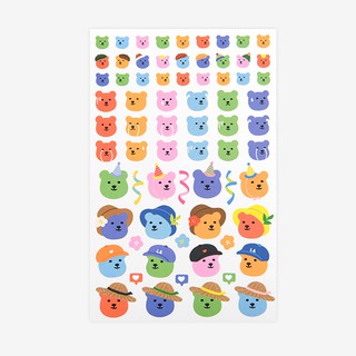 Jelly Bear Sticker - 07 Face สติ๊กเกอร์