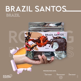 Rolling Roasters เมล็ดกาแฟคั่วกลาง BRAZIL SANTOS ขนาด 250g