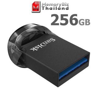 SanDisk ULTRA FIT USB 3.1 256GB เร็วขึ้น 15เท่า อ่าน 150MB/s (SDCZ430_256G_G46) เมมโมรี่ แซนดิส แฟลซไดร์ฟ ประกัน Synnex