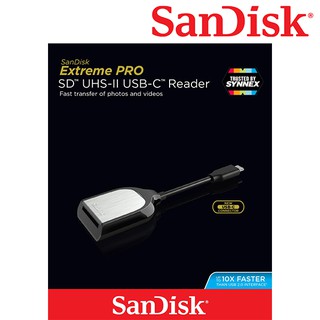 SanDisk Extreme PRO SD UHS-II USB Type-C Card Reader (SDDR_409_G46) การ์ดรีดเดอร์ แซนดิส โดย ซินเน็ค ประกัน Synnex 2 ปี