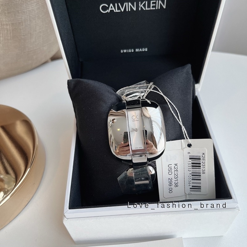 👑ผ่อน0%~แท้100%👑 นาฬิกาข้อมือ Calvin Klein Treasure Women's Quartz Watch K2E23138