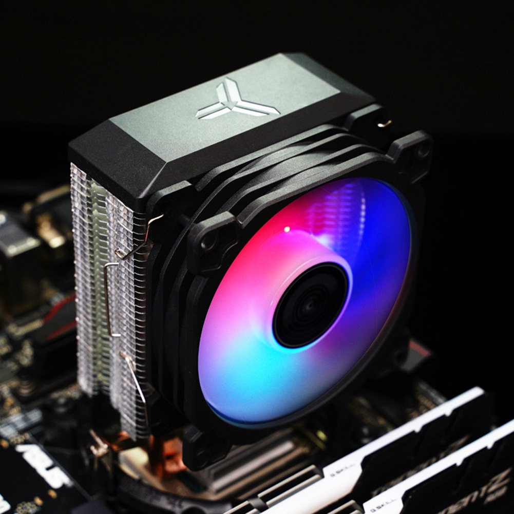 Jonsbo CR1200E 9cm CPU Cooler 2 Copper Heat Pipe Tower RGB 3Pin Cooling ...