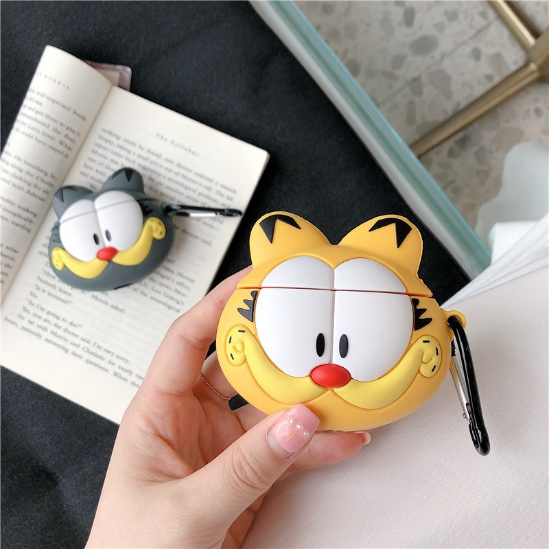 Garfield เคสซิลิโคนป้องกันการกระแทกสำหรับ Airpods 1 2 #8
