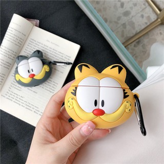 Garfield เคสซิลิโคนป้องกันการกระแทกสำหรับ Airpods 1 2