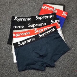 กางเกงในชาย ใส่สบาย Supreme ทรงTrunk ผ้าcotton ผ้าดี ราคาถูก ราคาส่ง