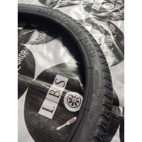 ยางนอก KING ATLANTIS KINGLAND AT888 20 x 2.125 406 ยางสีดํา