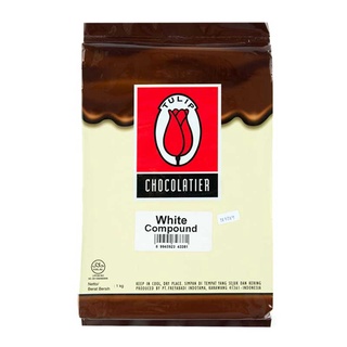 ทิวลิป ไวท์คอมพาวด์ ช็อกโกแลต 1 กิโลกรัม/TULIP White Compound 1 kg