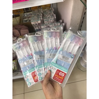 SKYNLAB Premium Slim Soft Toothbrush สกินแล็บ แปรงสีฟันพรีเมี่ยมสลิมซอฟท์ แพ็ค 4ชิ้น คละสี