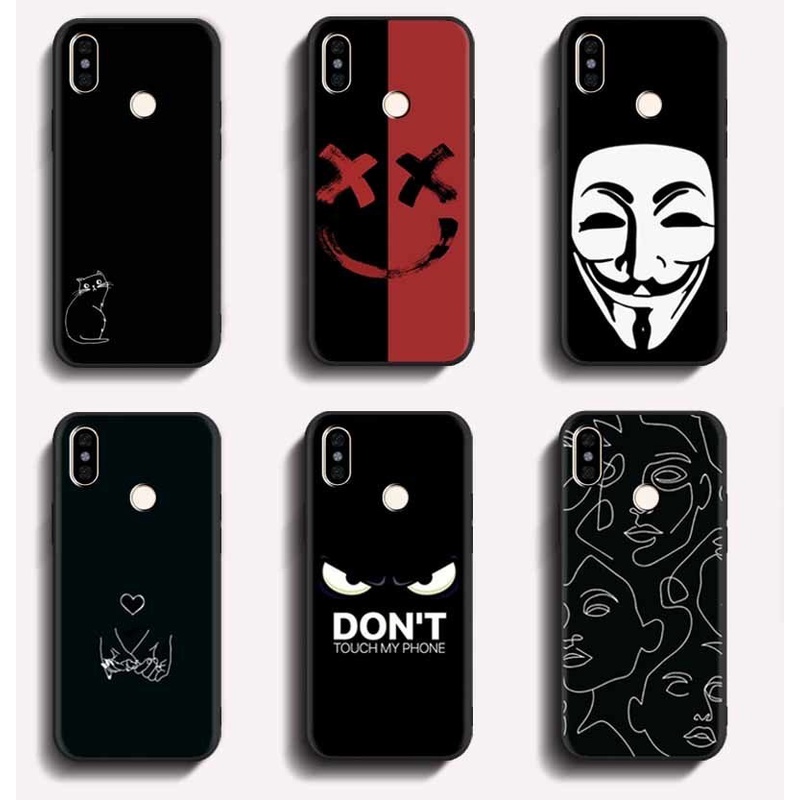 Softcase Xiaomi Redmi S2 Mi Play Anticrack Casing คุณภาพสูง TPU ป้องกันเต็มยางซิลิโคนเคสโทรศัพท์เคสนิ่มสีดํา