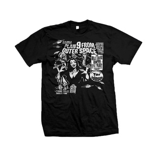 [S-5XL] 【ขายดี】Gildan เสื้อยืด ผ้าฝ้าย 100% พิมพ์ลายกราฟฟิค Horror Movie Plan 9 (Nine) From Outer Space-Ed Wood-Vampira