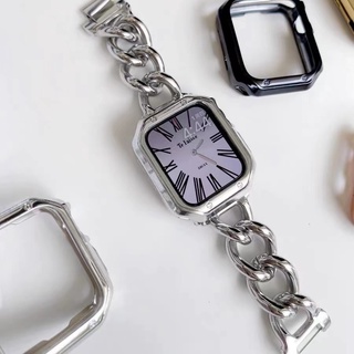 สายนาฬิกาข้อมือสเตนเลส 38 40 41 42 44 45 มม. สําหรับ iWatch Band Series 7 6 5 4 3SE