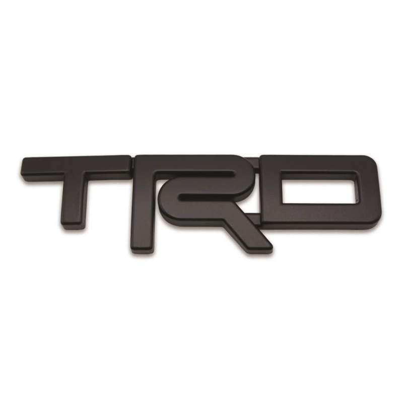 โลโก้ TRD Logo TRD size M สูง 6เซน สีดำด้าน Toyota Corollar Altis, Camry, Hilux Vigo, Vios, Fortuner