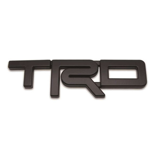 โลโก้ TRD Logo TRD size M สูง 6เซน สีดำด้าน Toyota Corollar Altis, Camry, Hilux Vigo, Vios, Fortuner