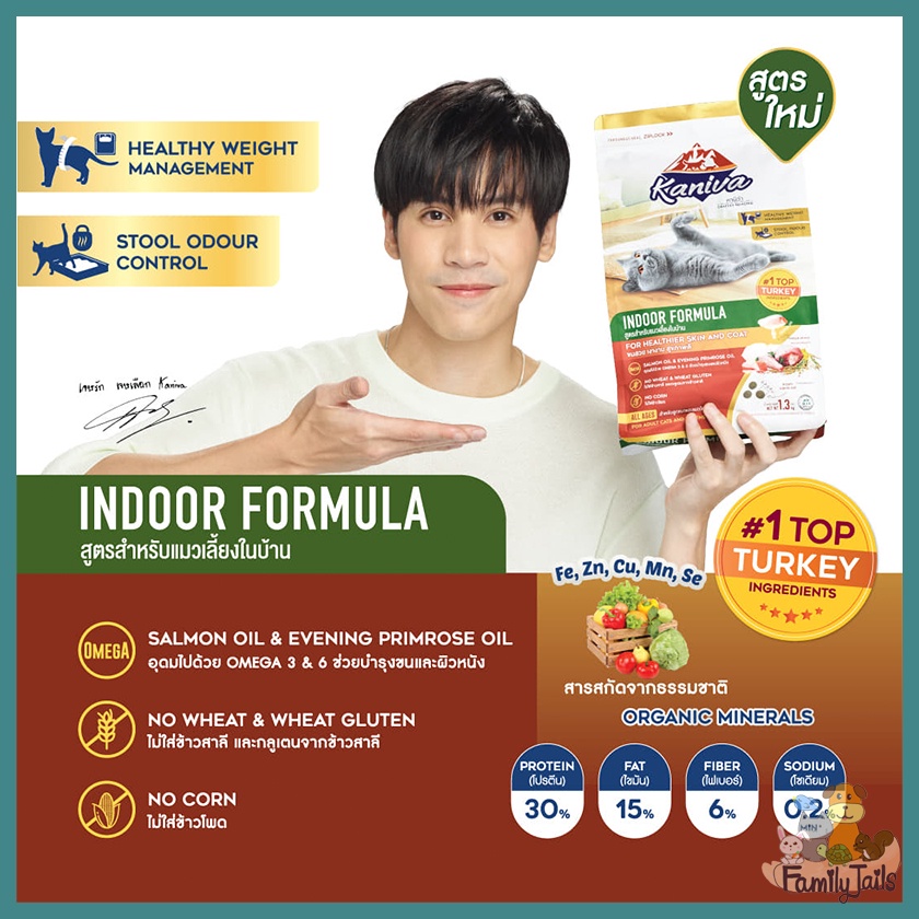 (1.3-1.5 Kg.) Kaniva (คานิว่า) อาหารแมวพรีเมี่ยม โซเดียมต่ำ โปรตีนสูง ...