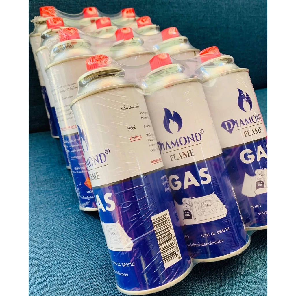 แก๊สกระป๋อง🔥ส่งด่วน!🔥[12 กระป๋อง] ใช้กับเตาแก๊สพกพา ใช้ทำอาหาร สำหรับแคมป์ปิ้ง ยี่ห้อ Dimond มีความปลอดภัยแรงดันสูง thumbnail 4