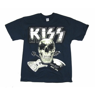 เสื้อยืดวินเทจเสื้อยืดผ้าฝ้าย พิมพ์ลาย Kiss Monster Skull Tour 2013 Stockholm Blue Band Merch NOS IFppgj83BDoele43S-5XL