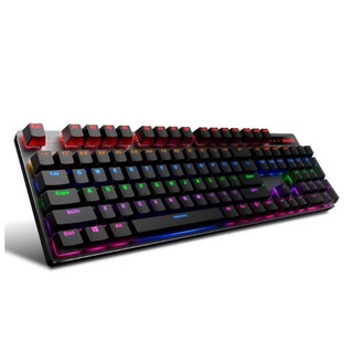 Rapoo V500PRO 104key Mechanical คีย์บอร์ด USB แบบมีสาย 7 สี Backlight สำหรับเดสก์ท็อปแล็ปท็อปคอมพิวเตอร์ Gamer