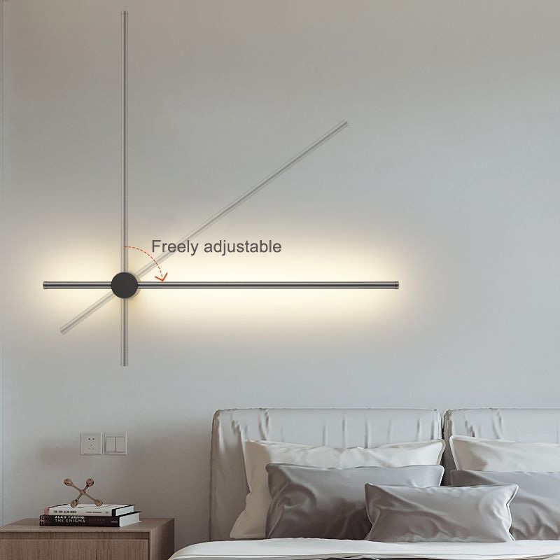 โคมไฟติดผนังแถบยาว ไฟผนังหัวเตียง โมเดิร์น สไตล์นอร์ดิก LED สําหรับตกแต่งบ้าน ห้องนอน ห้องนั่งเล่น