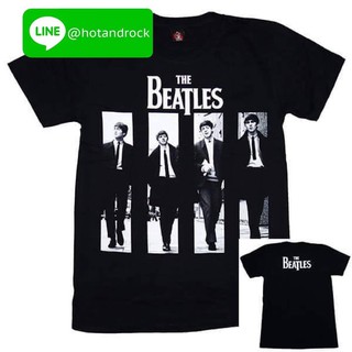 เสื้อยืดเนื้อ Cotton 💯 สัมผัสนุ่ม เบาสบาย The Beatles สีดำ