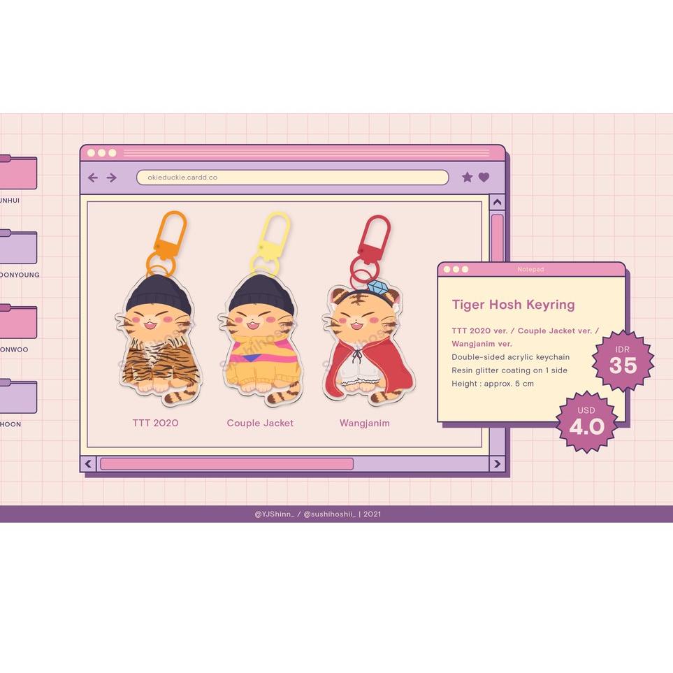 สินค้าตัวท็อป. Seventeen Jun, Hoshi, Wonwoo, Woozi 96L Kitty Keyring