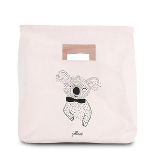 Jollein - Basket Wild animal ตะกร้าผ้าแคนวาส สำหรับเก็บของน่ารัก ลายการ์ตูน Wild animal ขนาด 34x32x32 cm.