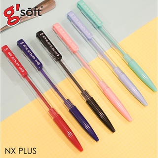 ปากกาลูกลื่นเจล ชนิดกด NXPLUS HYBRID SOFT INK