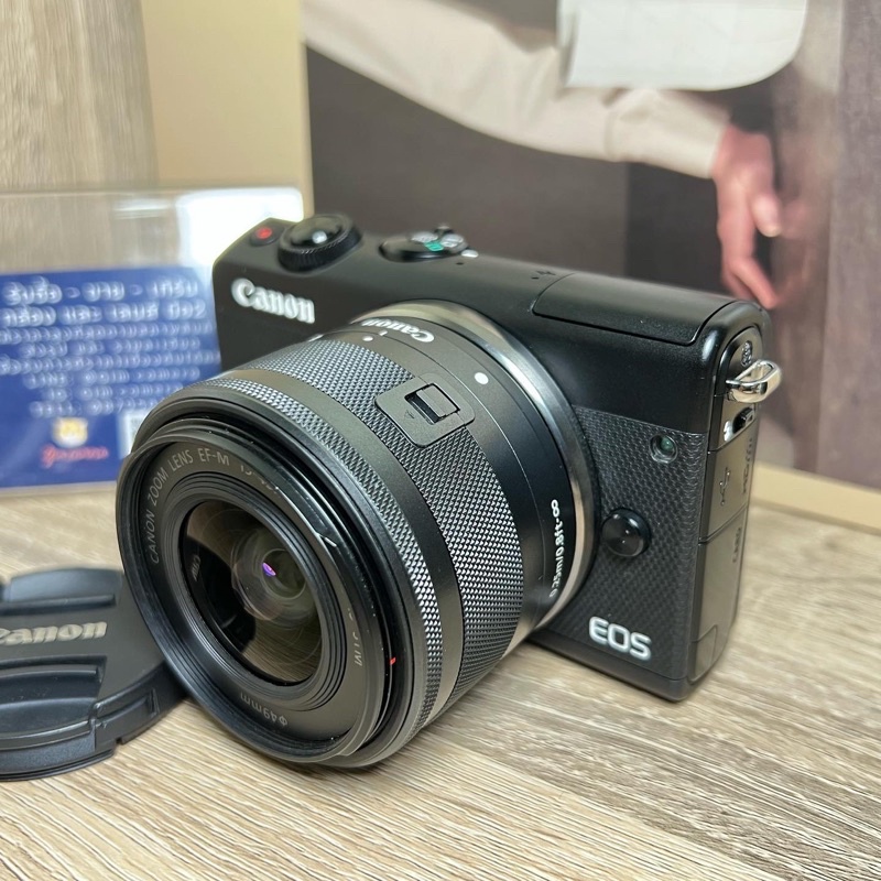 Canon eos m100 + lens 15-45mm สินค้ามือสอง