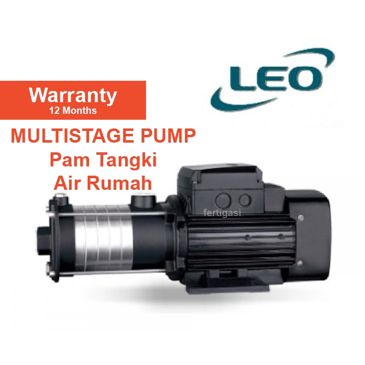 LEO ECHM4-20DE MULTISTAGE CENTRIFUGAL PUMP Pam Air Tangki Rumah Kolam