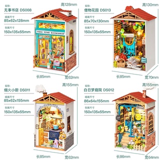 (พร้อมส่ง) มี 6 แบบ (มีไฟ) บ้าน DIY บ้านตุ๊กตา โมเดลบ้าน Mini Doll House บ้านโมเดล