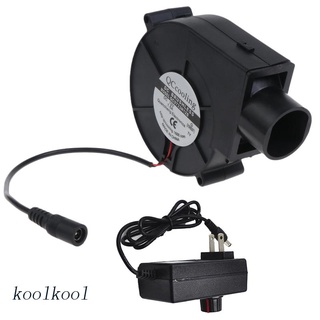 Koolool 9733 PWM เครื่องเป่าลม 12V 1.5A พัดลม ขนาดใหญ่ 4500R AC สําหรับตั้งแคมป์ บาร์บีคิว