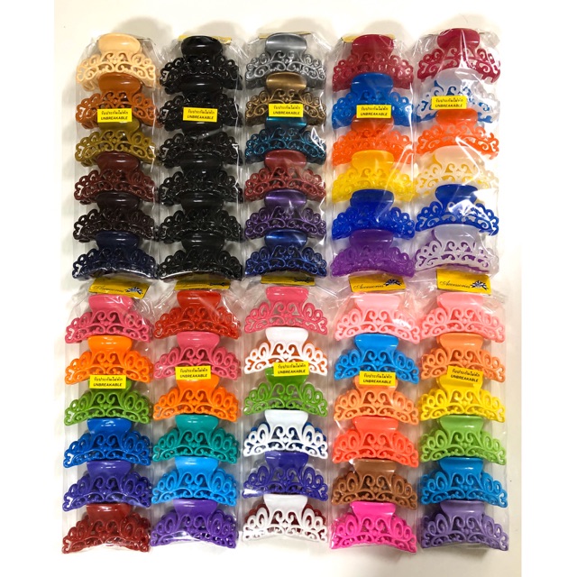 กิ๊บหนีบผม ลายไทย No.24 ( 6 ชิ้น / แพค ) Hair Claw Hair Clip