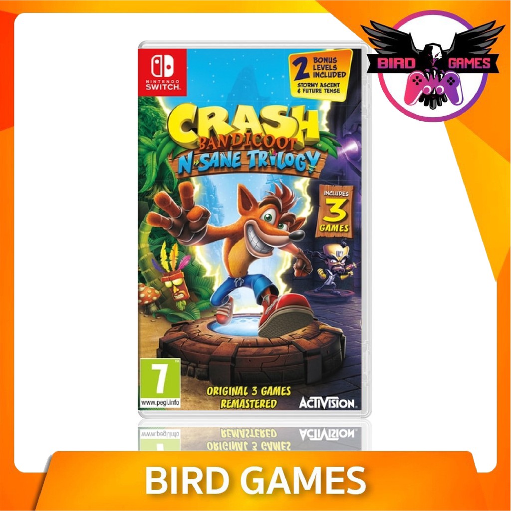Nintendo Switch : Crash Bandicoot N-Sane Trilogy [แผ่นแท้] [มือ1] [Crash Bandicoot Trilogy Switch] [
