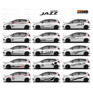 สติ๊กเกอร์แต่งรถด้านข้างลายโคลนสติ๊กเกอร์แต่งรถ Honda Jazz ฮอนด้าแจ๊ส