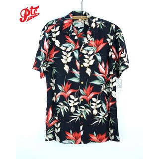 เสื้อฮาวาย PARADISE FOUND "HELICONIA PARADISE BLACK"