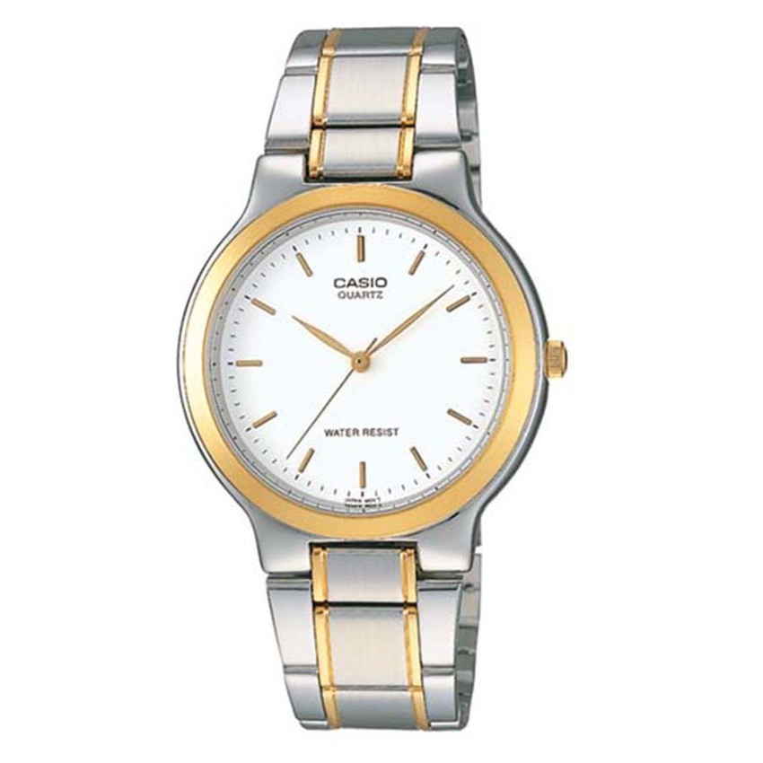 Casio นาฬิกาข้อมือ สายสแตนเลส รุ่น LTP-1131G-7ARDF-Silver/Gold