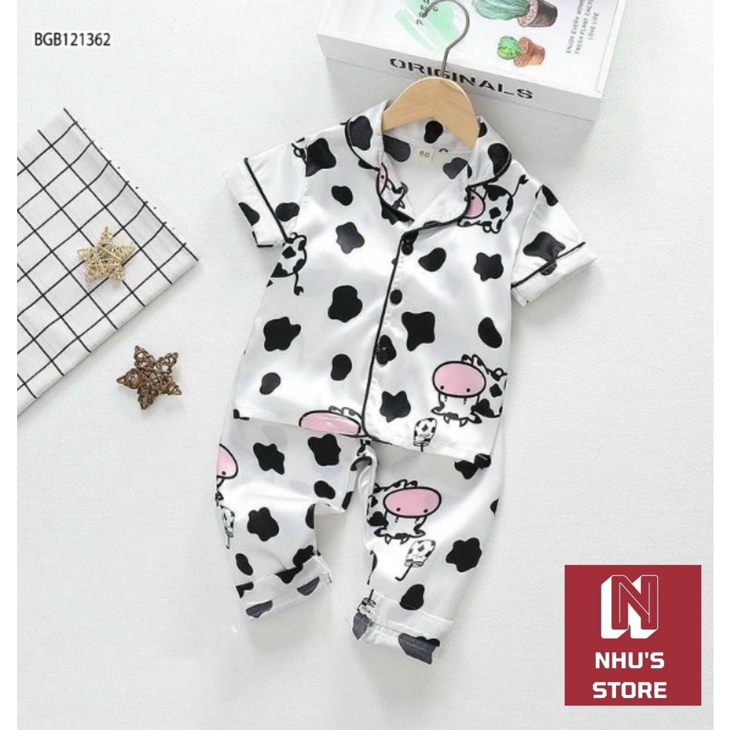 ชุดน่ารัก DAIRY COW SILK PIJAMA