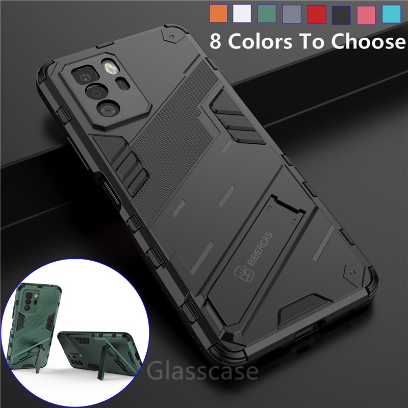 Casing For Xiaomi Mi Poco X3 X4 GT X3 F5 Pro Nfc F3 Phone Case 3D Armor Shockproof Stand Holder Casing Protection Bracket Hard Back Cases Cover