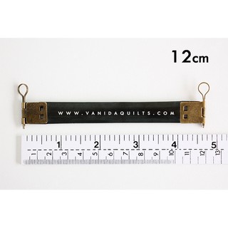 ปากกระเป๋าสปริง งานควิลท์ ปัก ถักโครเชต์ ไหมพรม DIY แบบบีบ พร้อมตะขอ ขนาด 12 cm จำนวน 1 ชุด (รหัส jia0085)