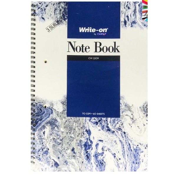 หนังสือโน๊ต WRITE-ON A4 (3 คําบรรยาย)