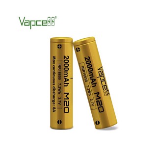 Vapcell IMR16650 M20 2000mAh 3.7V 2ก้อน แถมกล่องใส่ถ่าน