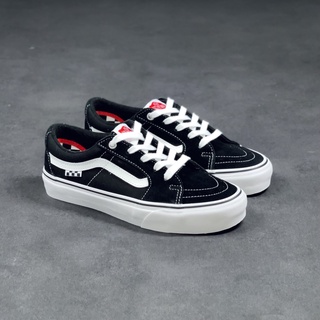 Vans SK8-LOW PRO รองเท้าผ้าใบลําลอง แฟชั่นสําหรับผู้ชาย ผู้หญิง สีดํา เหมาะกับการเล่นกีฬา -017