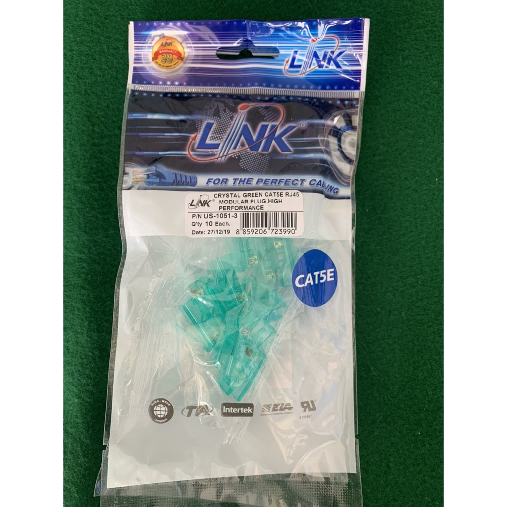 หัวสายแลนชนิดRJ45 ของ Link