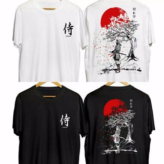 เสื้อยืด พิมพ์ลาย Samurai SAKURA สไตล์ญี่ปุ่น สําหรับผู้ชาย