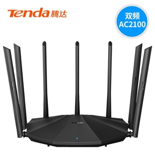 Tenda AC23 AC2100 เราเตอร์ 6dBi 7 เสาอากาศ Wifi Repeater 2.4Ghz 5GHz Dual Band รองรับ Windows10 Mac พร้อมคู่มือภาษาไทย