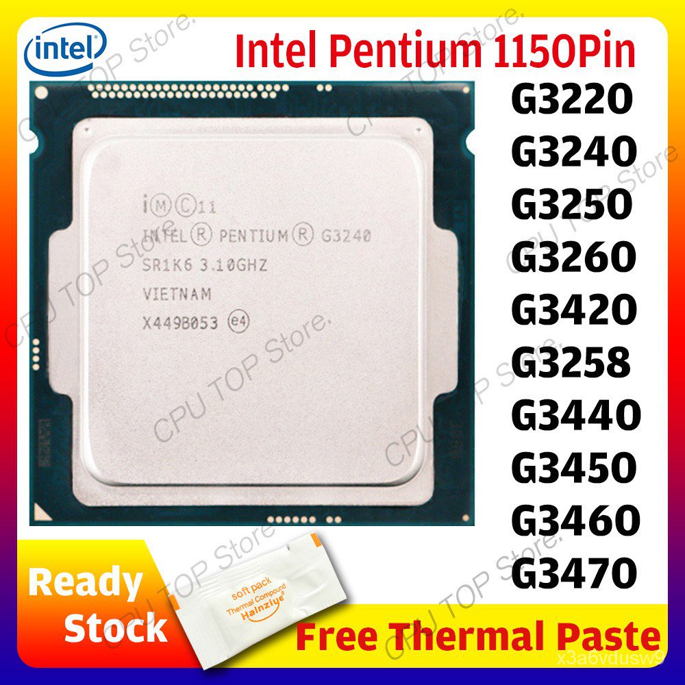 ️Intel Pentium G3220 G3240 G3250 G3260 G3420 G3258 G3440 G3450 G3460 G3470 Dual-Core CPU Processor LGA 1150 Pin Cfjc #8