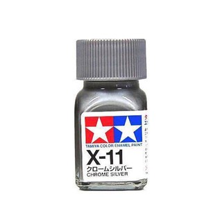 สีสูตรอีนาเมล TAMIYA X-11 Chrome Silver (10 ml)