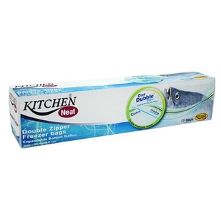 Homehapp ถุงซิปแพ็ค Gallon KITCHEN NEAT THANTAWAN (แพ็ค 15 ชิ้น) สีใส