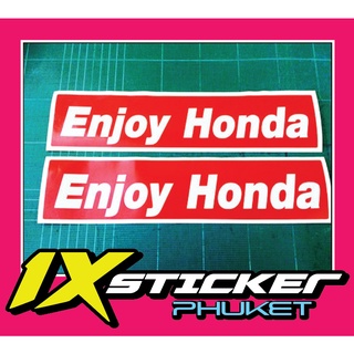 สติ๊กเกอร์สะท้อนแสง Enjoy Honda