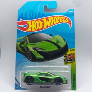 รถเหล็ก Hotwheels McLAREN P1 สีเขียว (ib001)